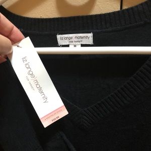 Liz Lange maternity medium black sweater